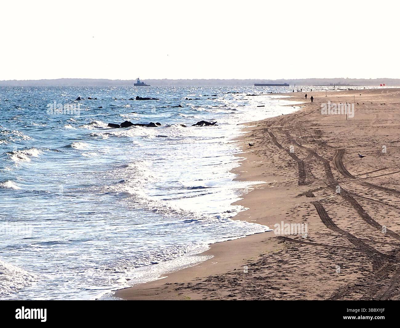 Winter beach scene coney hi-res stock photography and images - Alamy
