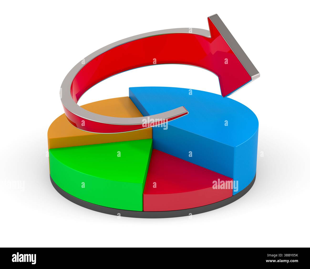 Market segment statistic 3d hi-res stock photography and images - Alamy