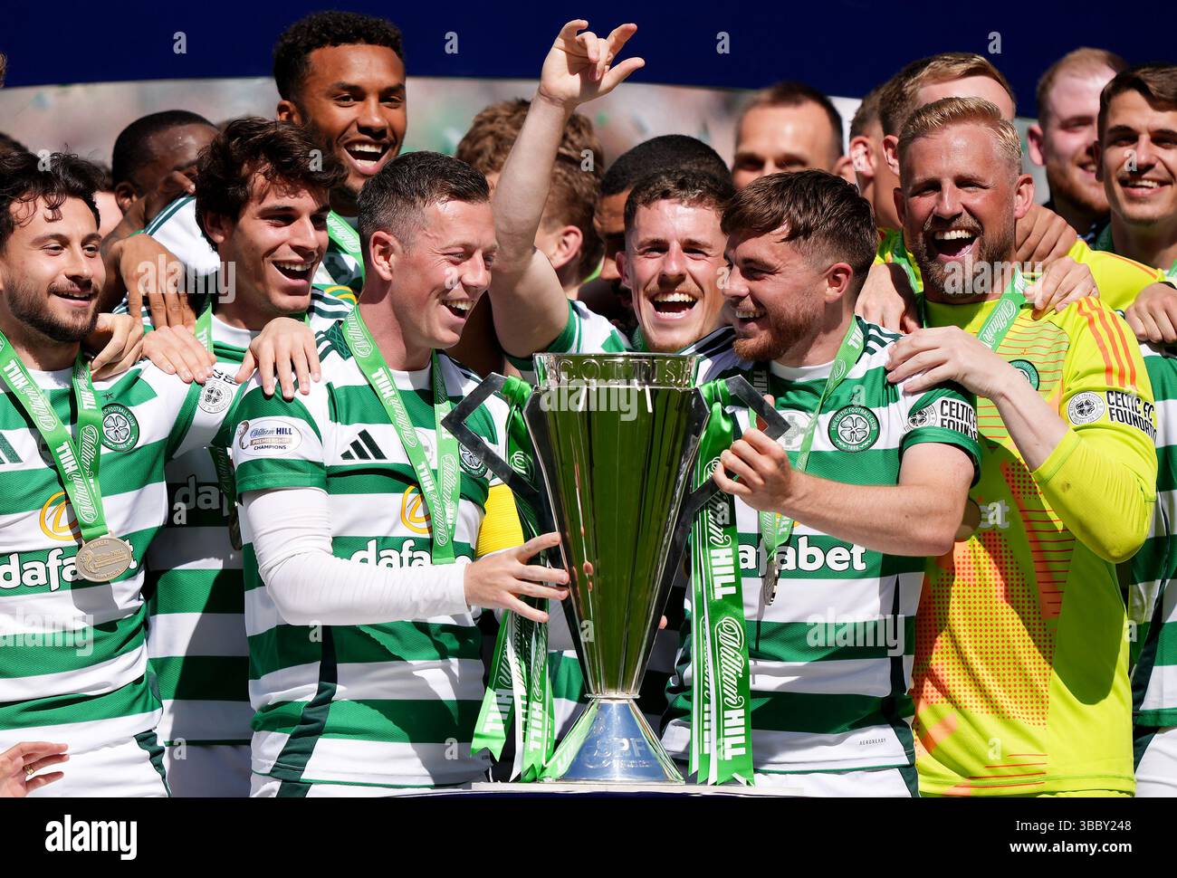 Callum Forrest Celtic captain Callum McGregor (left) and James Forrest (right) with ...