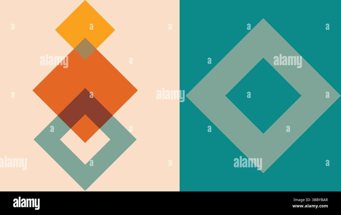 Stacked Transparent Diamonds Abstract Background Stock Vector