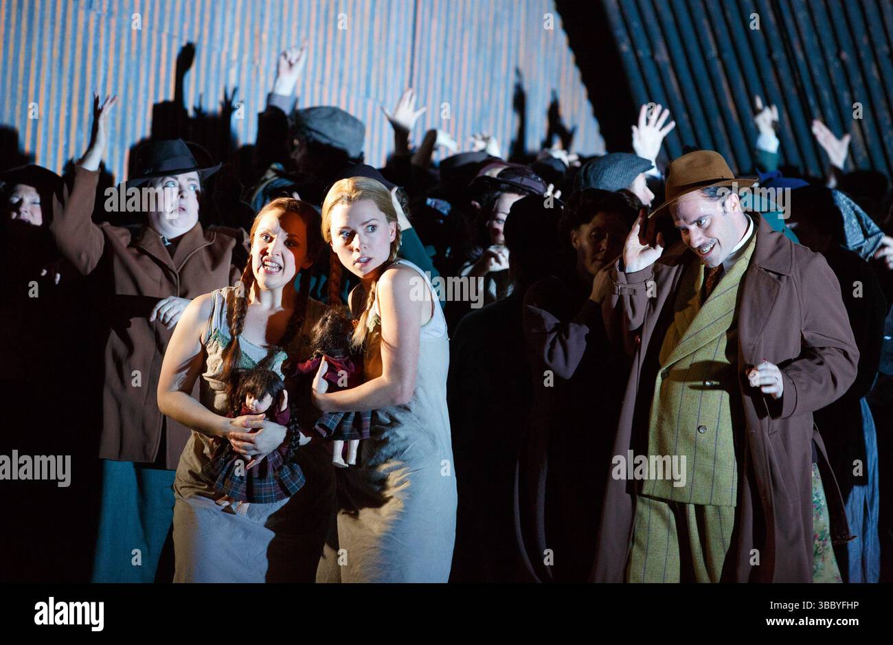 Act 1, sc.2 - at The Boar - centre: Rhian Lois (First Niece), Mary ...