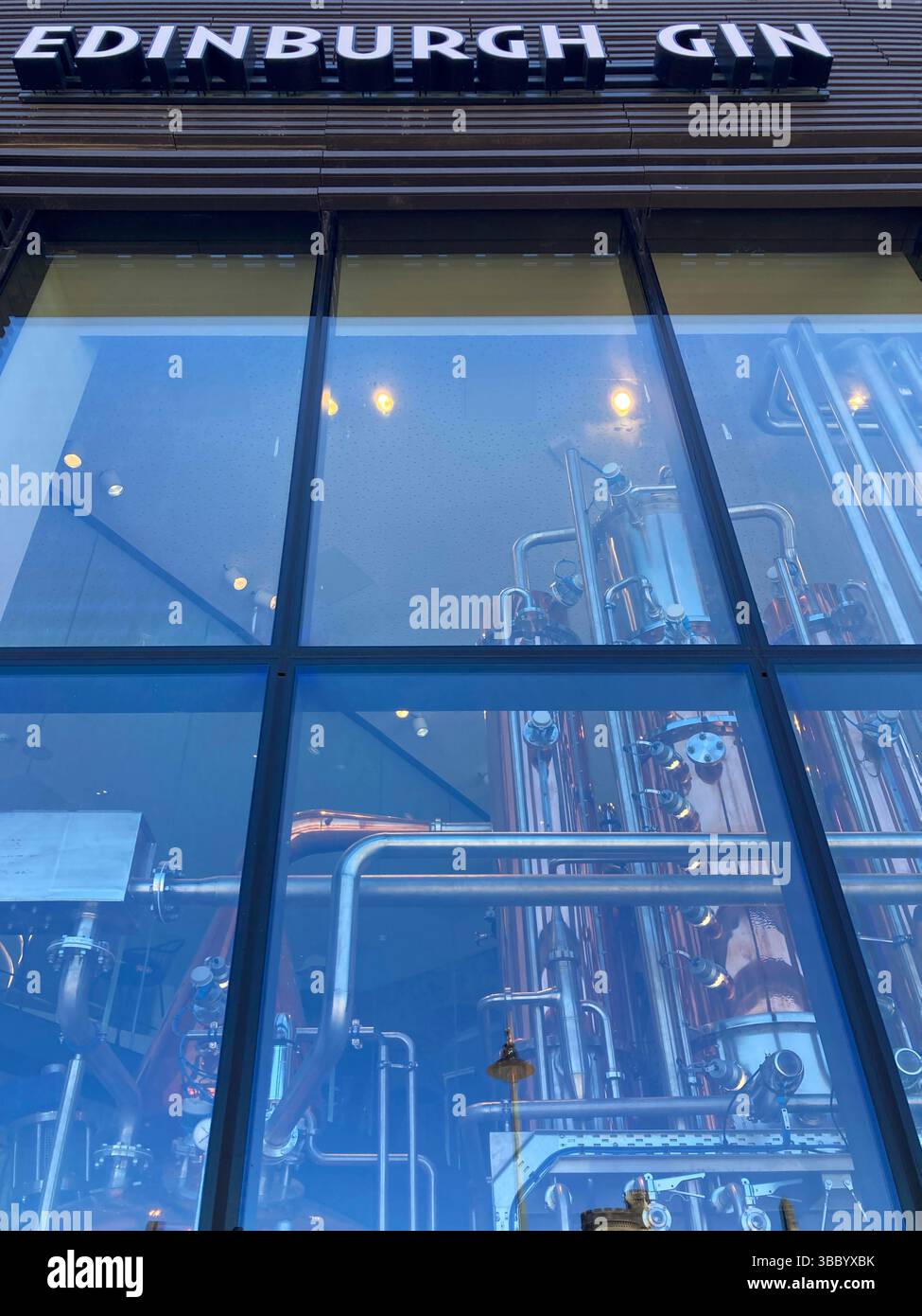 Edinburgh Gin Distillery, East Market Street, Edinburgh Scotland - Smartphone Captured Stock Image