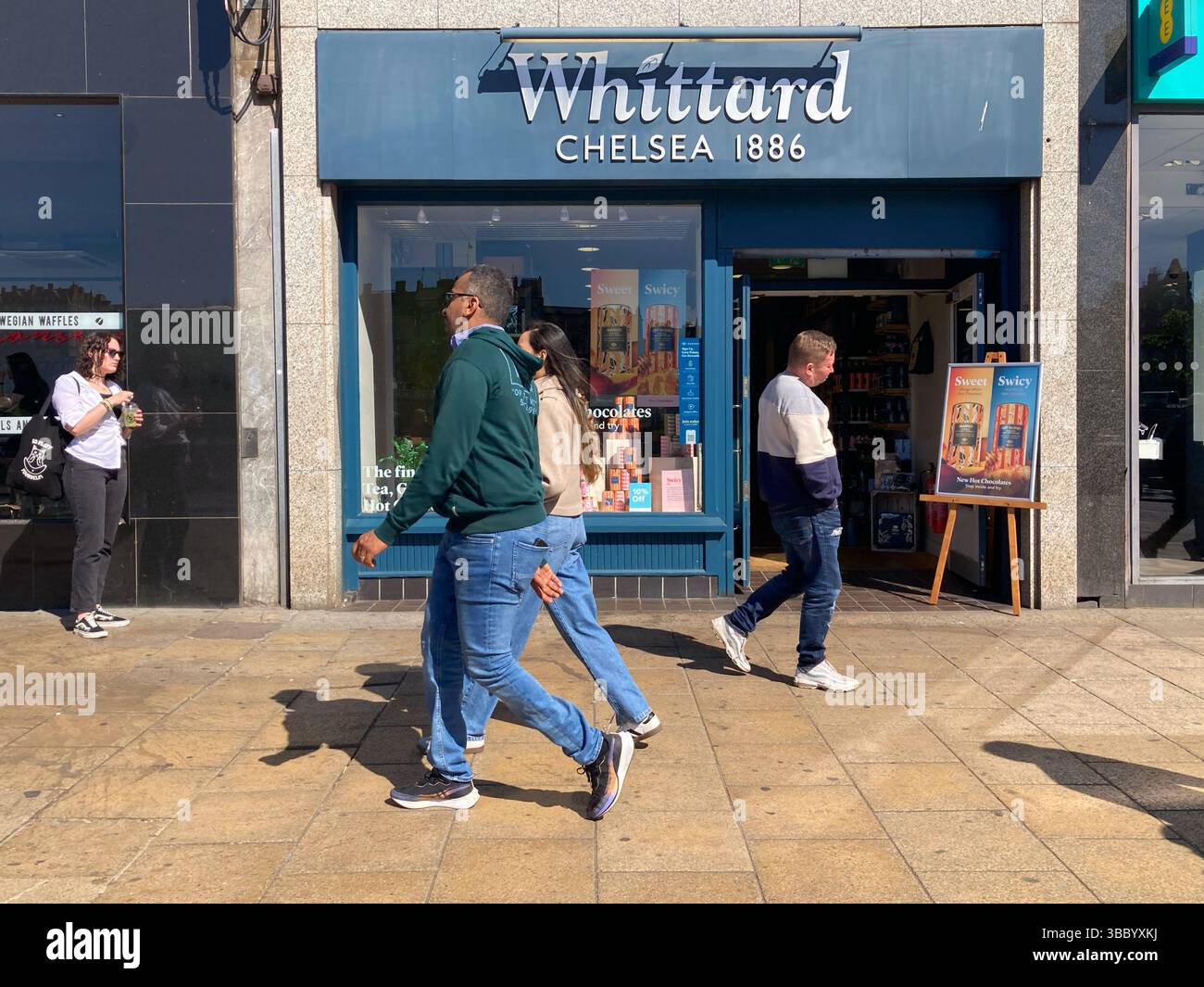 Whittard Chelsea 1886, retailer of teas and coffees, Princes Street, Edinburgh Scotland - Smartphone Captured Stock Image