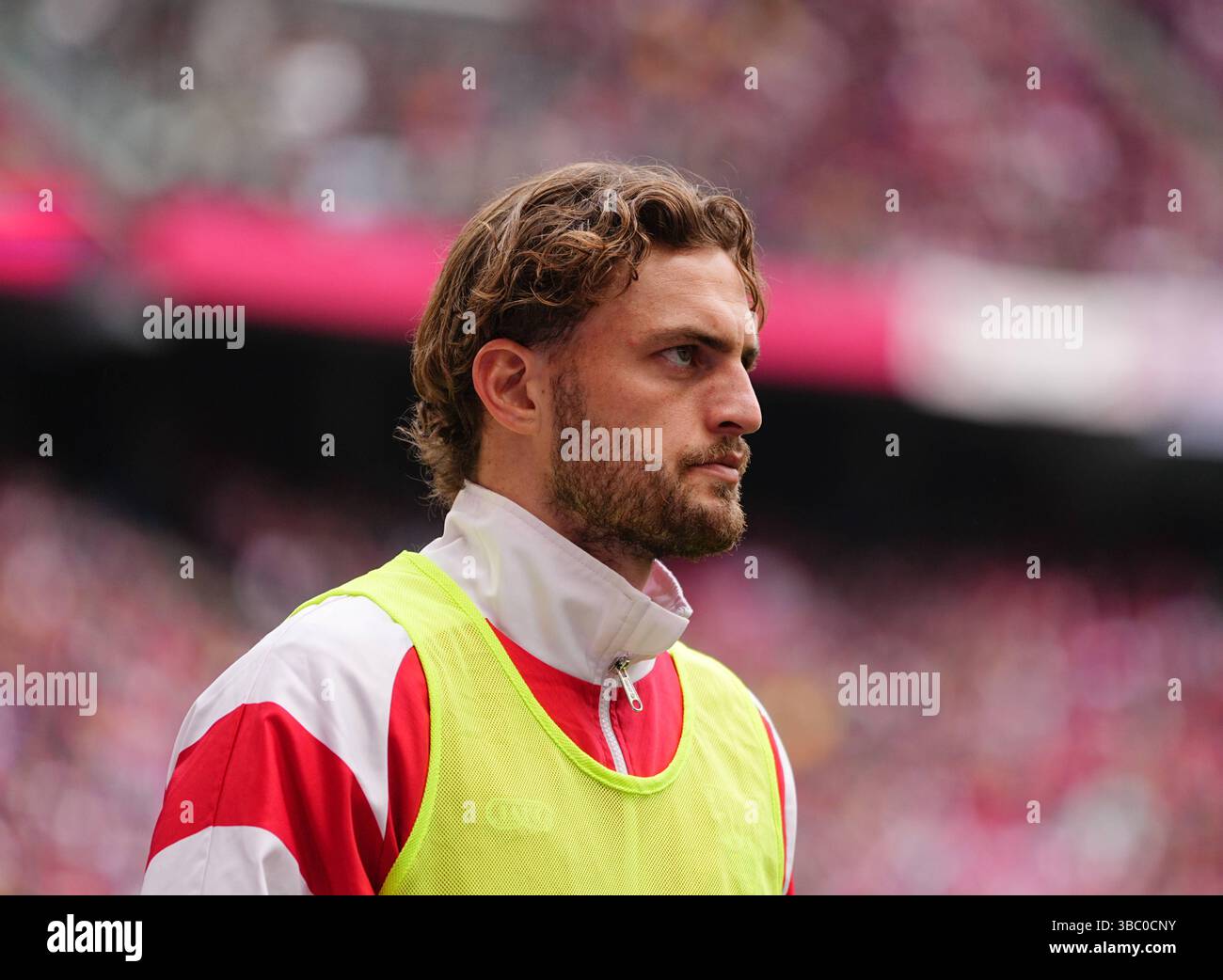 Red Bull Arena, Leipzig, Germany. 17th May, 2025. Jacob Bruun Larsen of ...