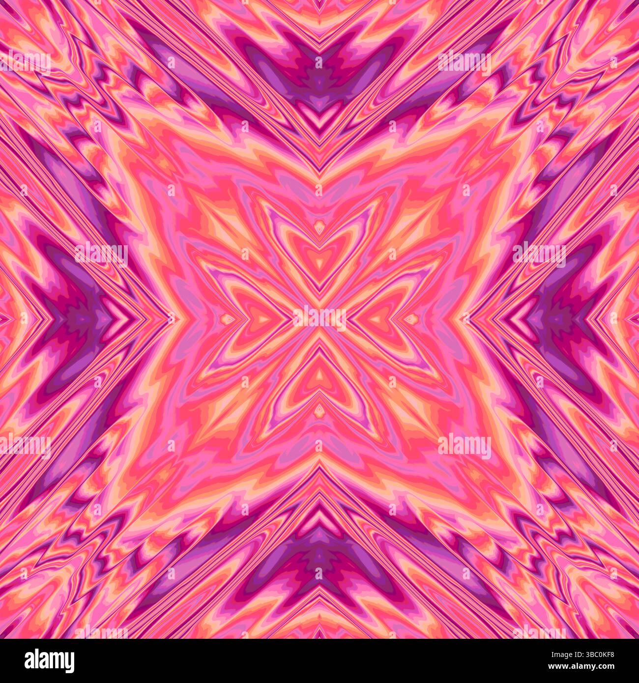 Pattern Spirit Explosive Pink and Purple Star Symmetry Pattern - Spiritual Dynamic ...