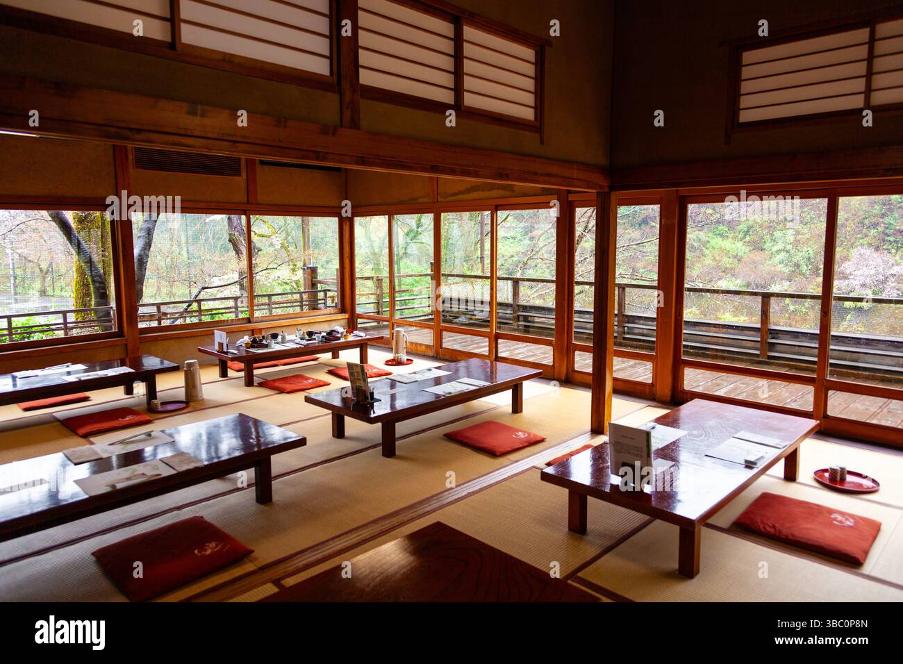 Interior Mamagotoya traditional tofu kaiseki restaurant in Sawai near ...