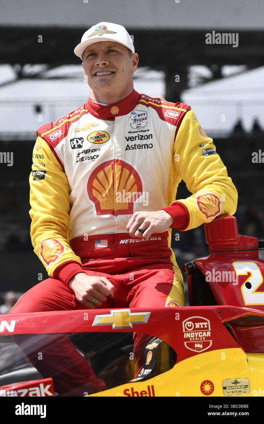 INDIANAPOLIS, IN - MAY 17: Two-time defending race champion Josef ...