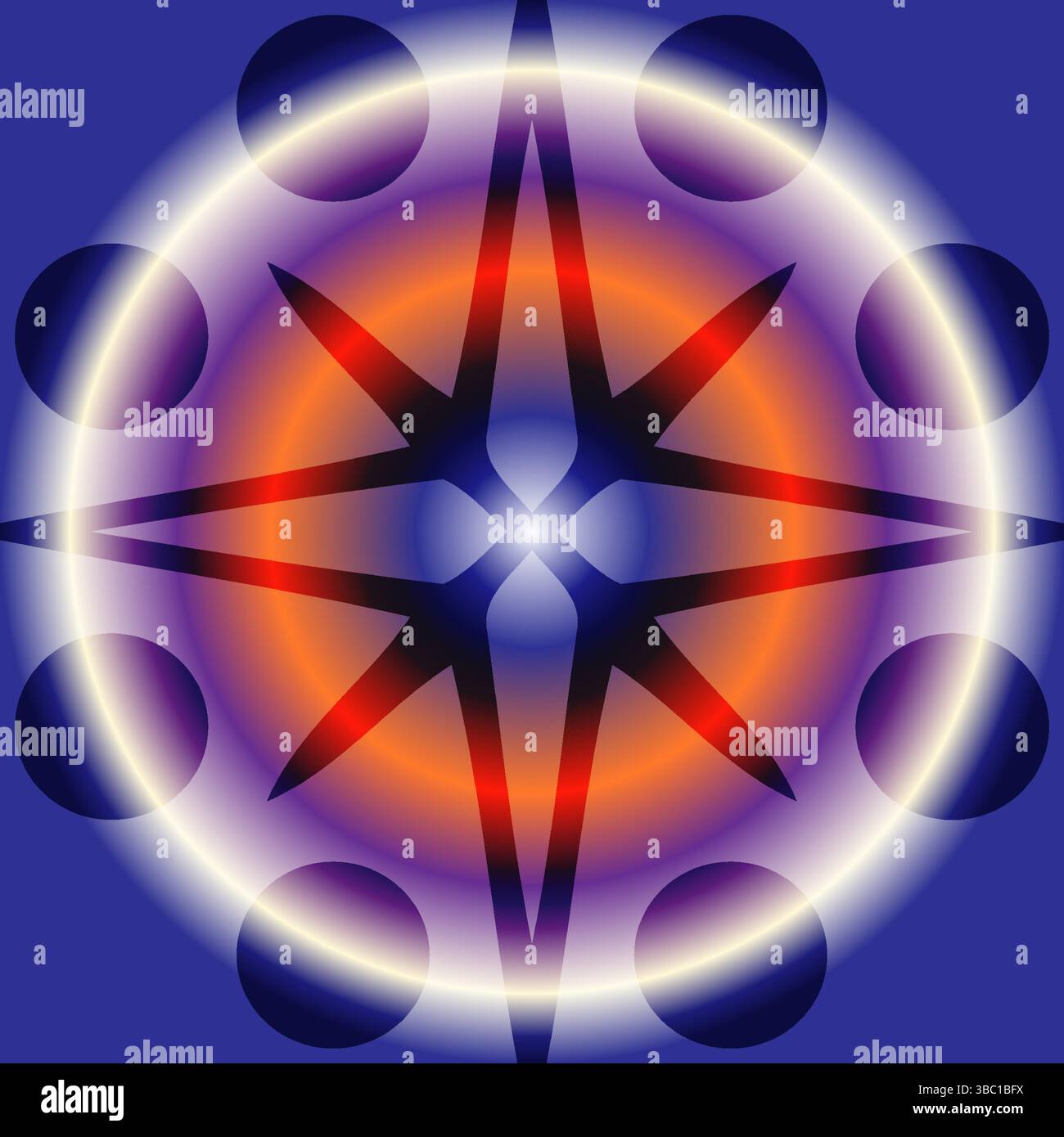 Blue star contemporary art center Stock Vector Images - Alamy