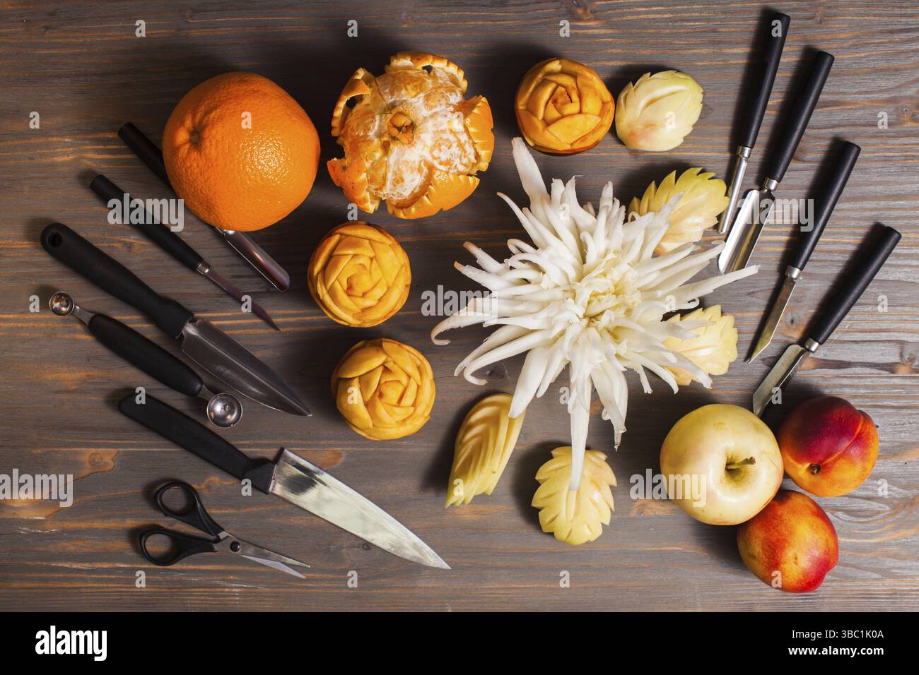 Chinese cabbage The pe-tsai carved, art of thailand Stock Photo