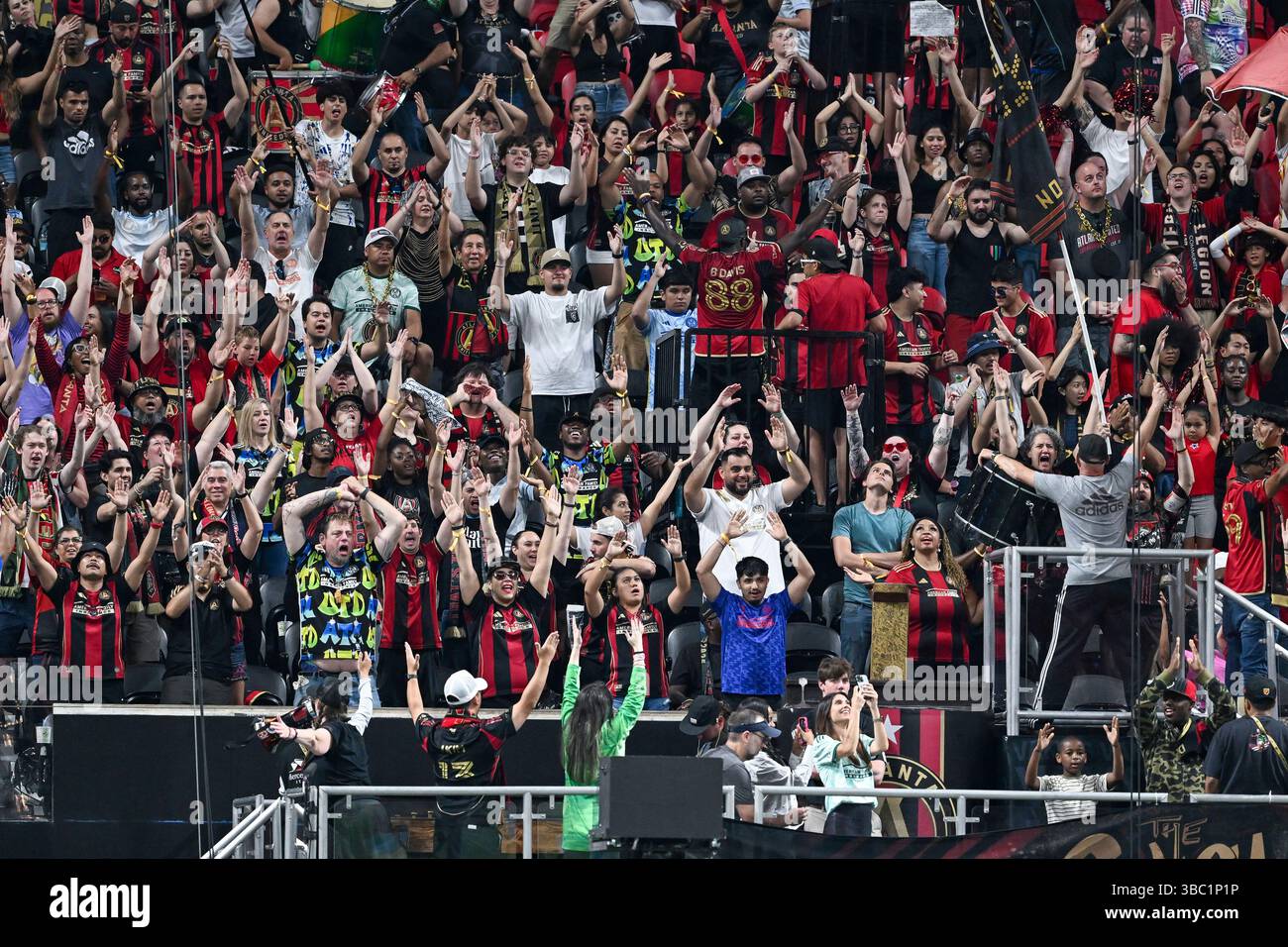 ATLANTA, GA – MAY 17: Atlanta fans cheer during the MLS match between ...