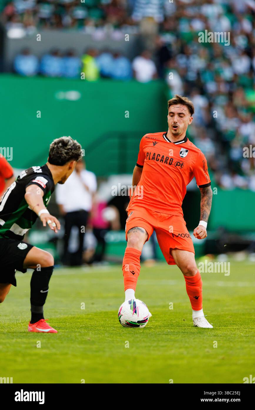 Joao Mendes  seen during Liga Portugal game between teams of Sporting CP and Vitoria SC at Estadio Jose Alvalade (Maciej Rogowski) Stock Photo