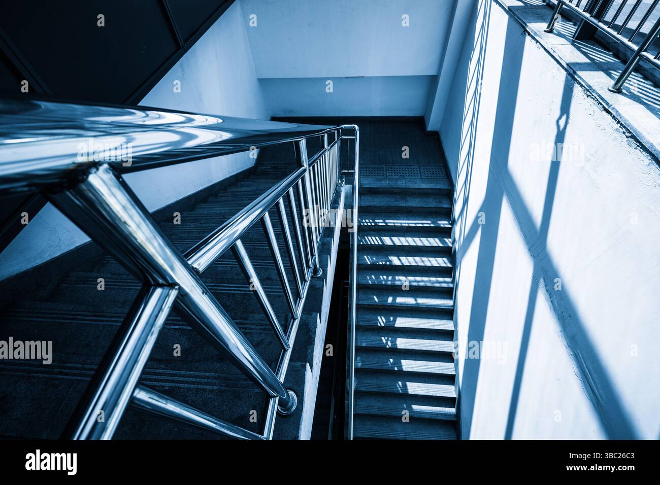 Futuristic steel building stairs hi-res stock photography and images ...