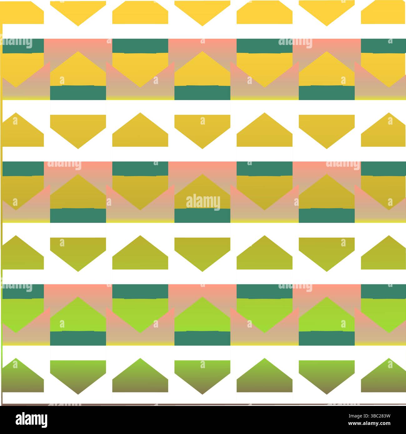 Abstract Seamless Geometric pattern. Colorful geometrical mixed shapes of triangles. Triangular pattern vector. Design for fashion, fabric, textiles. Stock Vector