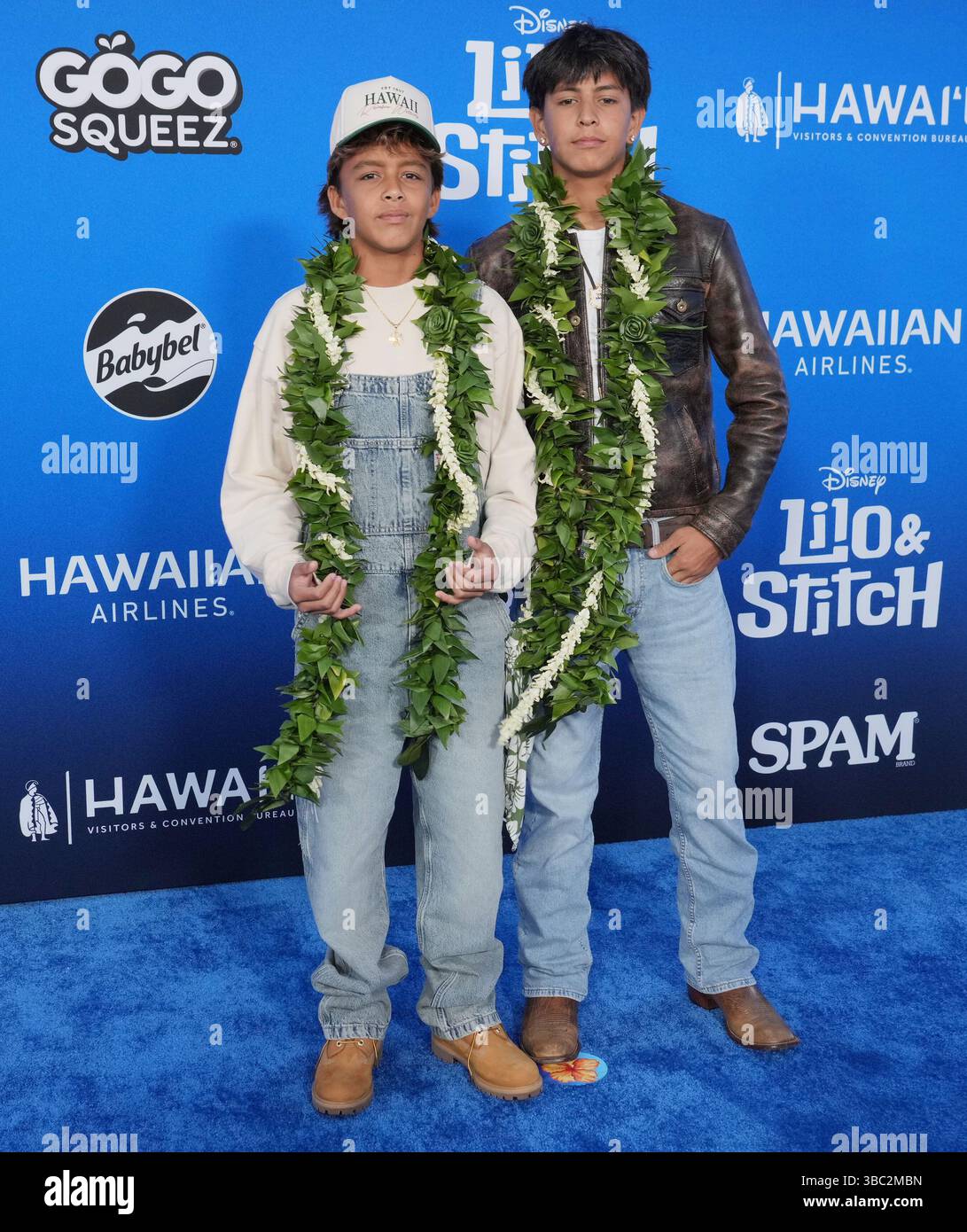 Los Angeles, USA. 14th Apr, 2025. (L-R) Zyah Rhythm and Nyjah Music ...