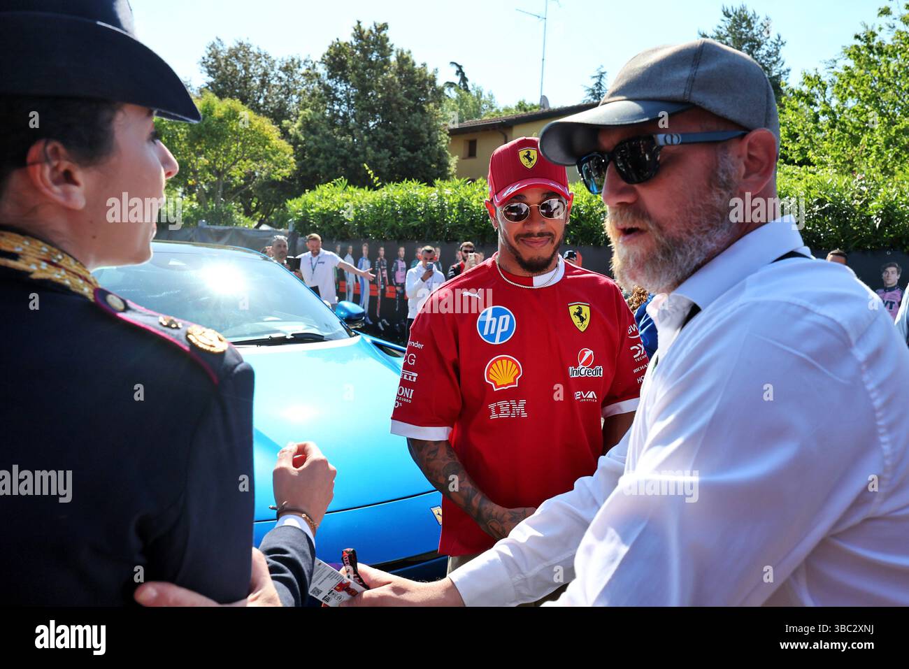 Imola, Italy. 18th May, 2025. Lewis Hamilton (GBR) Ferrari. 18.05.2025. Formula 1 World Championship, Rd 7, Emilia Romagna Grand Prix, Imola, Italy, Race Day. Credit: James Moy/Alamy Live News Stock Photo