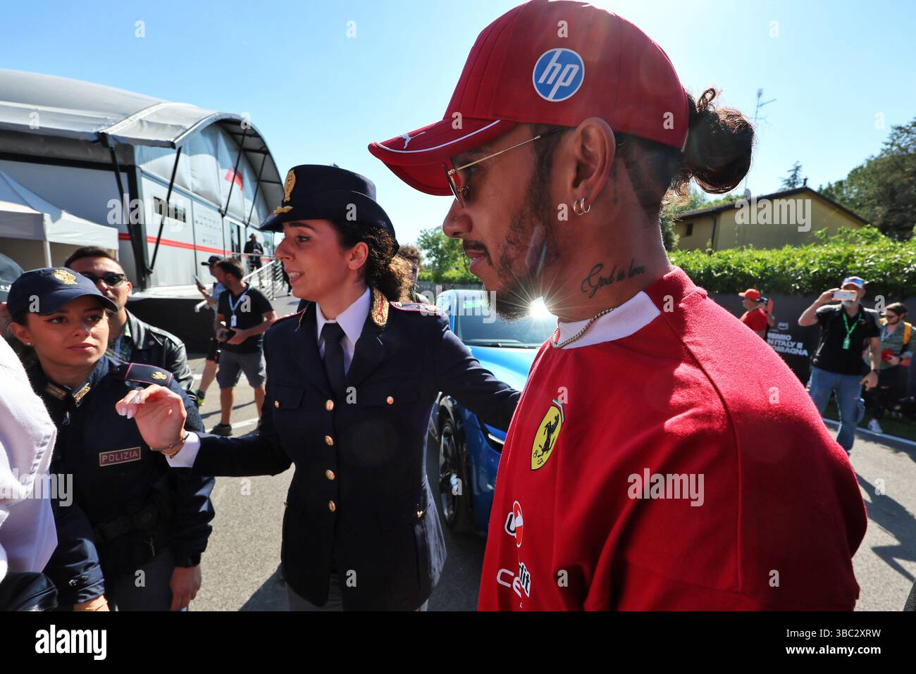 Imola, Italy. 18th May, 2025. Lewis Hamilton (GBR) Ferrari. 18.05.2025. Formula 1 World Championship, Rd 7, Emilia Romagna Grand Prix, Imola, Italy, Race Day. Credit: James Moy/Alamy Live News Stock Photo