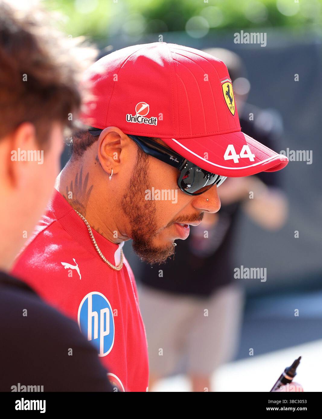 May 17th, 2025, Autodromo Enzo e Dino Ferrari, Imola, Formula 1 Grand Prix Emilia Romagna 2025, in the picture Lewis Hamilton (GBR), Scuderia Ferrari HP Stock Photo