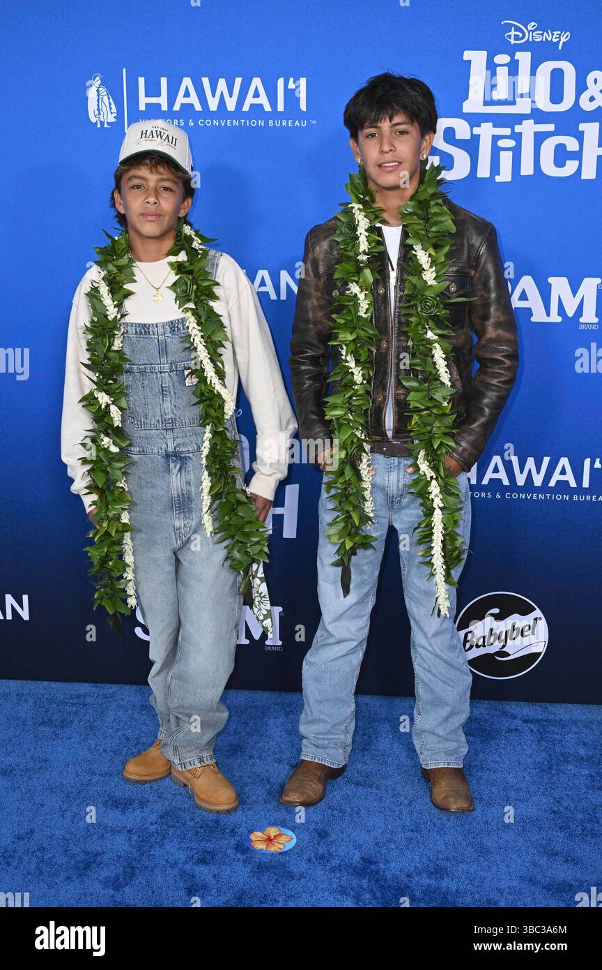 Zyah Rhythm und Nyjah Music bei der Weltpremiere des Kinofilms Lilo ...