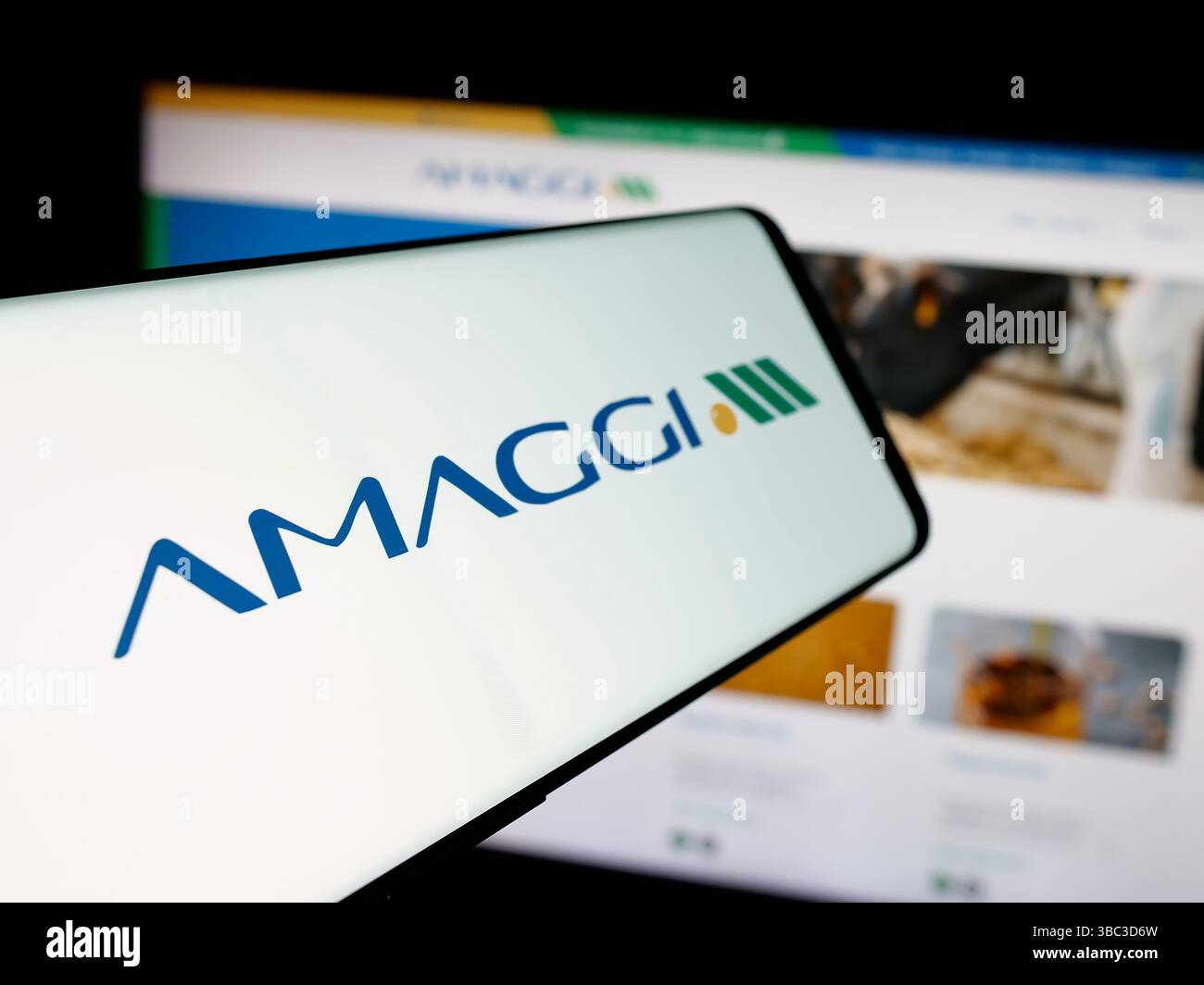 In this photo illustration, a smartphone with the logo of Brazilian ...