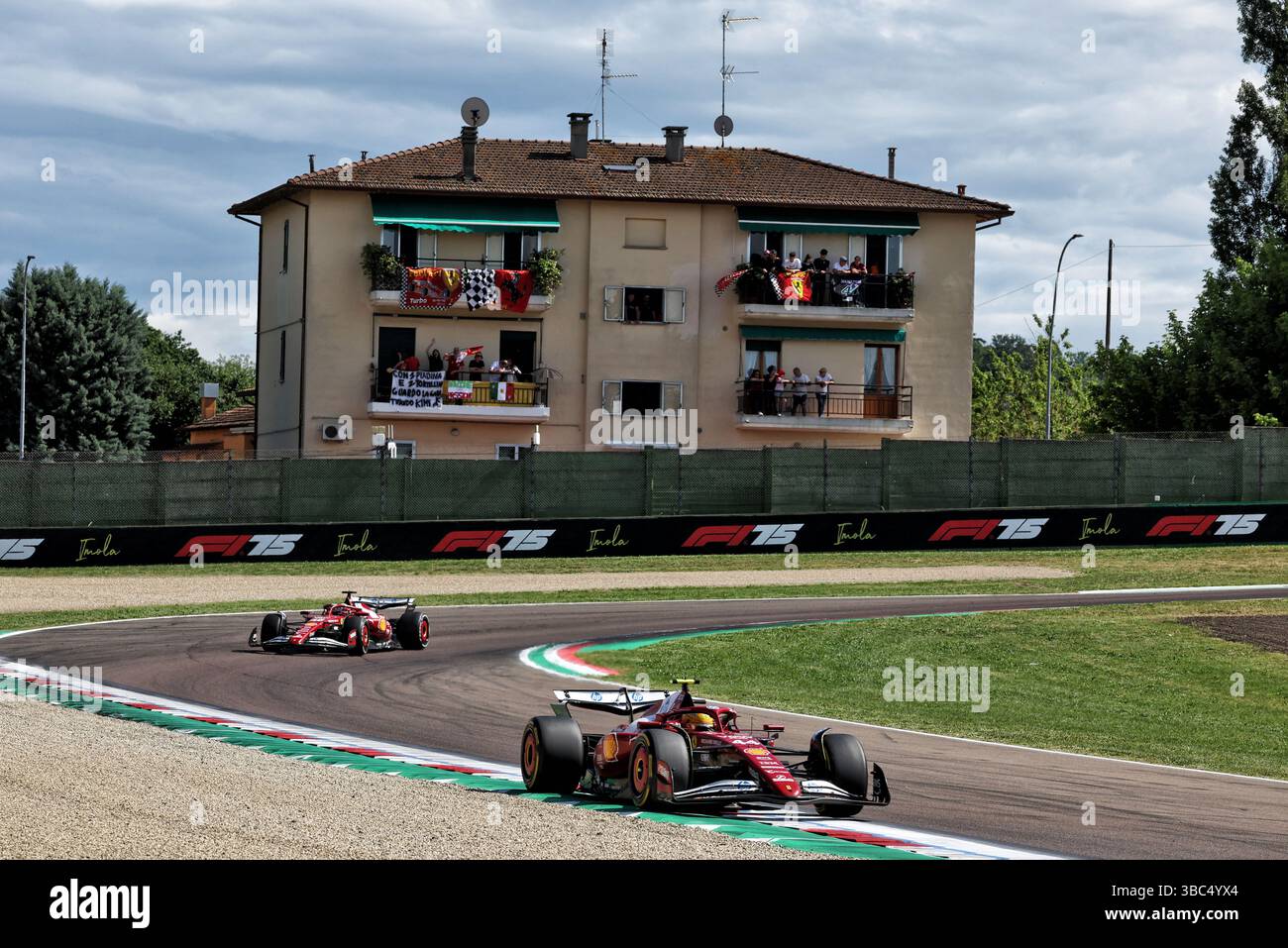 Imola, Italy. 18th May, 2025. Lewis Hamilton (GBR) Ferrari SF-25. 18.05.2025. Formula 1 World Championship, Rd 7, Emilia Romagna Grand Prix, Imola, Italy, Race Day. Credit: James Moy/Alamy Live News Stock Photo