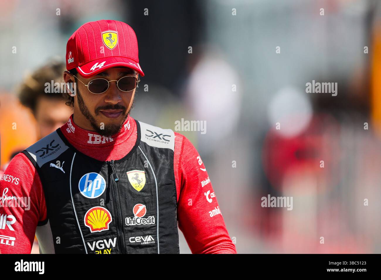 Imola, Italy. 18th May, 2025. Lewis Hamilton (GBR) Ferrari. 18.05.2025. Formula 1 World Championship, Rd 7, Emilia Romagna Grand Prix, Imola, Italy, Race Day. Photo credit should read: XPB/Alamy Live News. Stock Photo