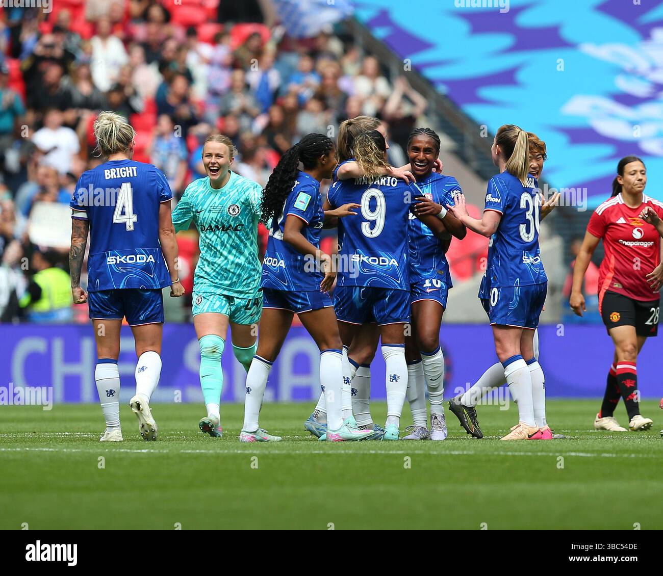 London, England, May 18 2025 Players of Chelsea celebrate at full time Fa Cup Final 2025 Date And Time