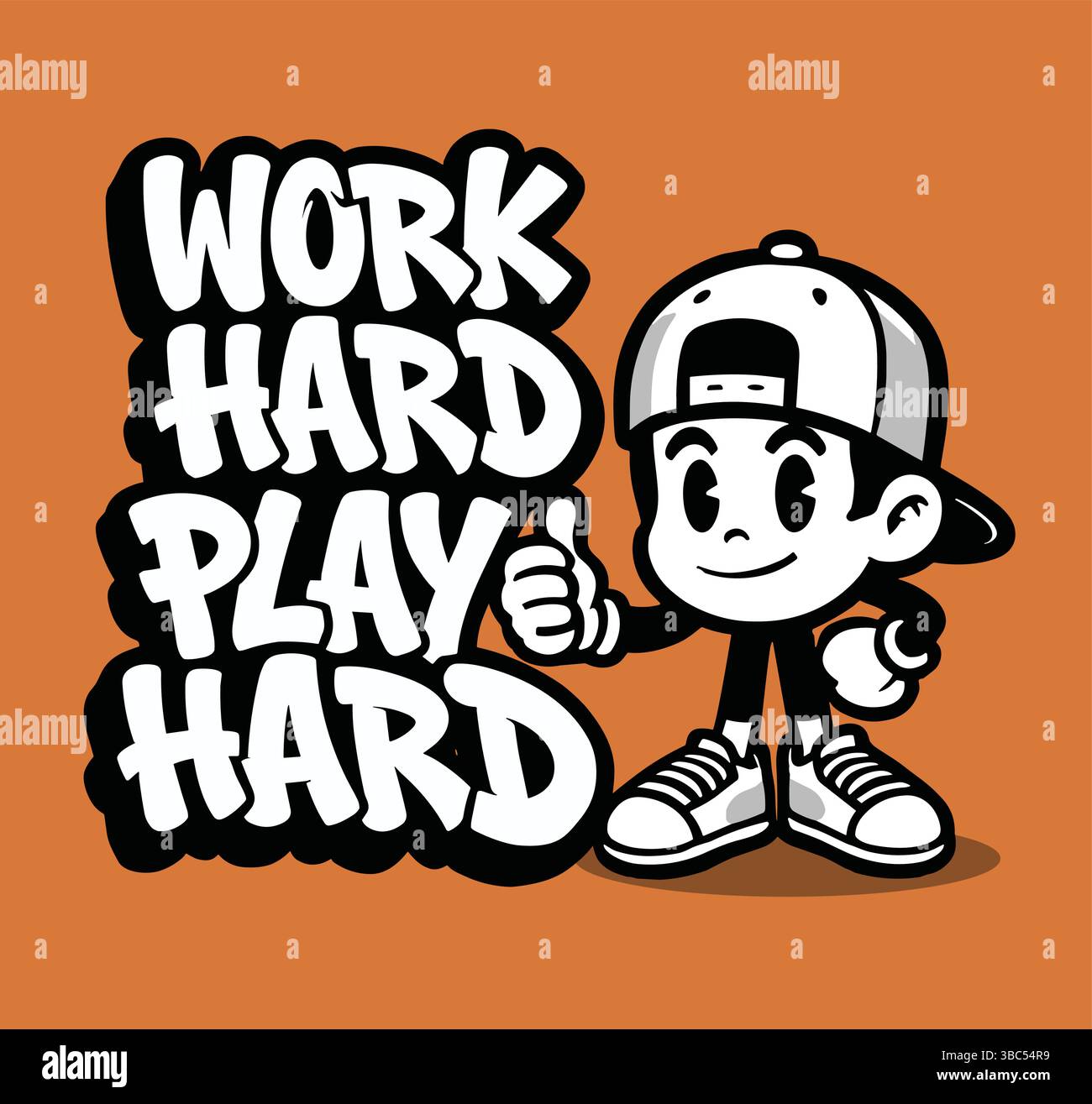 Work hard play hard and illustration hi-res stock photography and images -  Alamy, image size:1300x1315