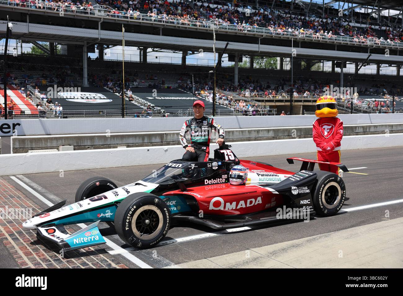 Speedway, In, USA. 17th May, 2025. NTT INDYCAR SERIES driver, Takuma ...