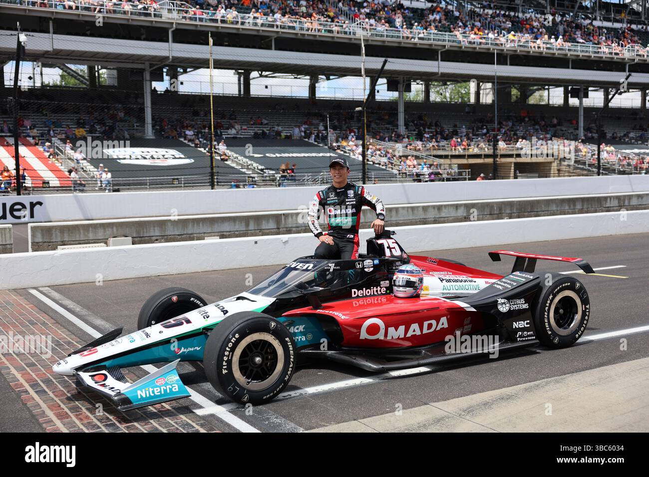 Speedway, In, USA. 17th May, 2025. NTT INDYCAR SERIES driver, Takuma ...