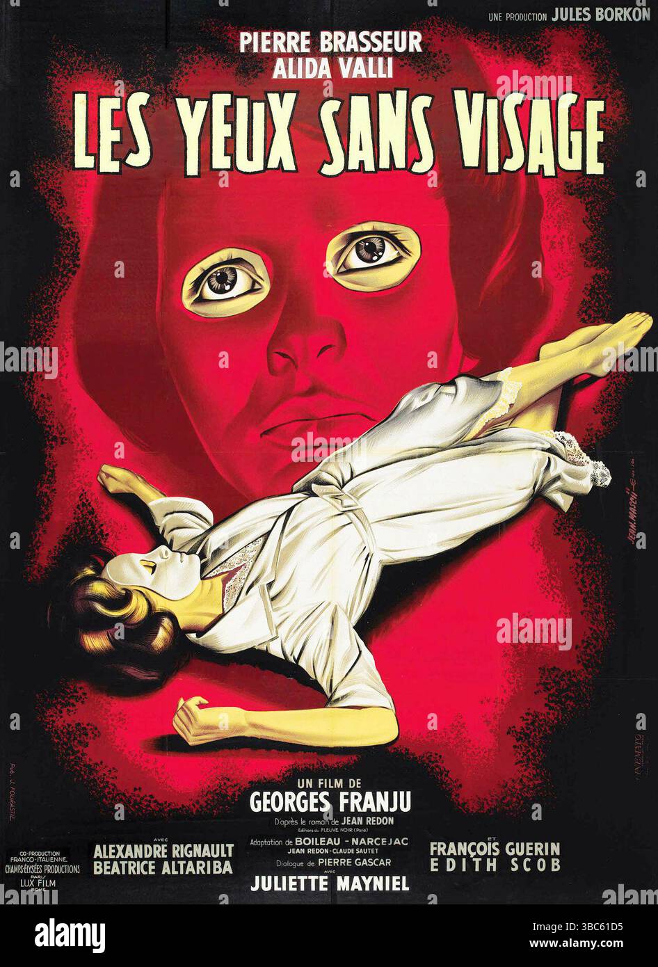 Poster Cinéma « Les Yeux Sans Visage » - Haute Qualité 60x80 Cm, Neuf, Affiche De Film