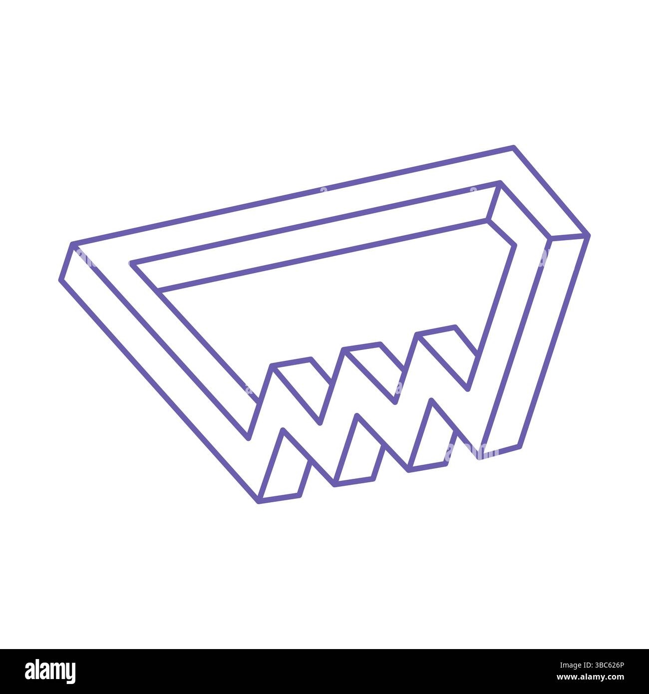 Impossible shapes. Optical illusion logo. Sacred geometry figures ...