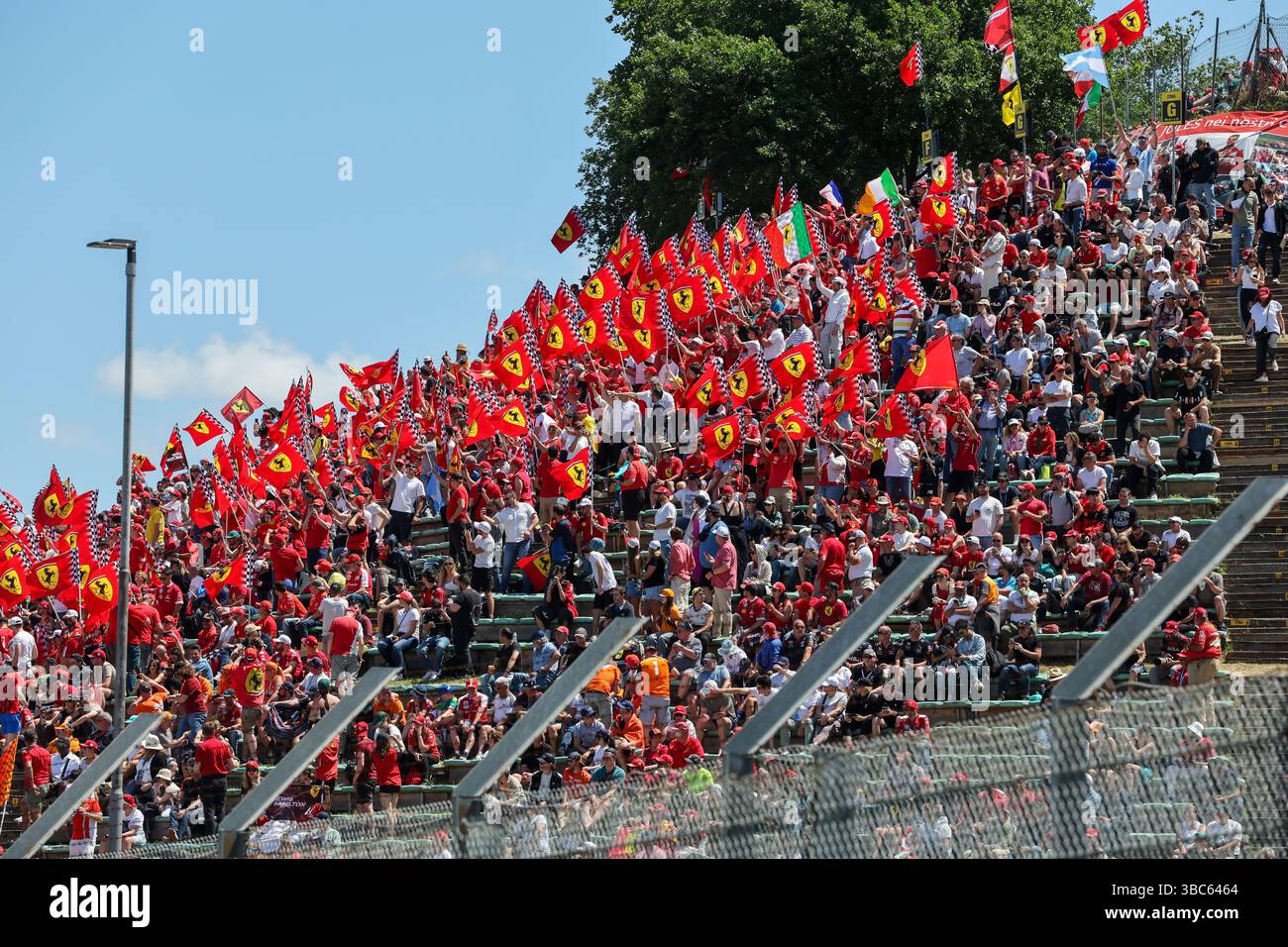 Ferrari Supporters Imola, Italy. 18th May, 2025. Ferrari Supporters during Formula 1 AWS ...