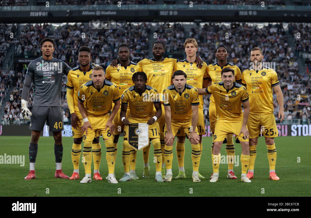 Turin, Italy. 18th May, 2025. Udinese Calcio team picture during the