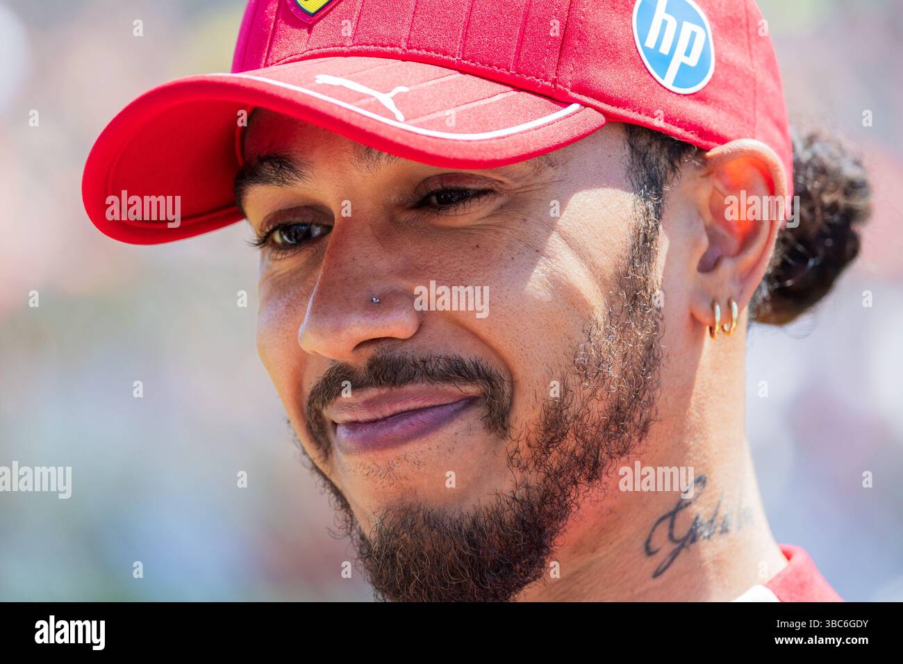 Autodromo Enzo e Dino Ferrari, Imola, Italy.18.May.2025; Lewis Hamilton of Great Britain and Scuderia Ferrari during Formula One Emilia Romagna Grand Prix Credit: Jay Hirano/AFLO/Alamy Live News Stock Photo