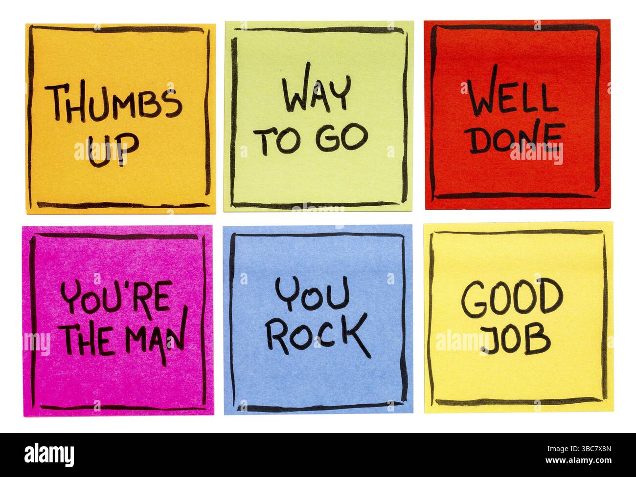 Way to go, good job, well done, you're the man, thumbs up, you rock - a ...