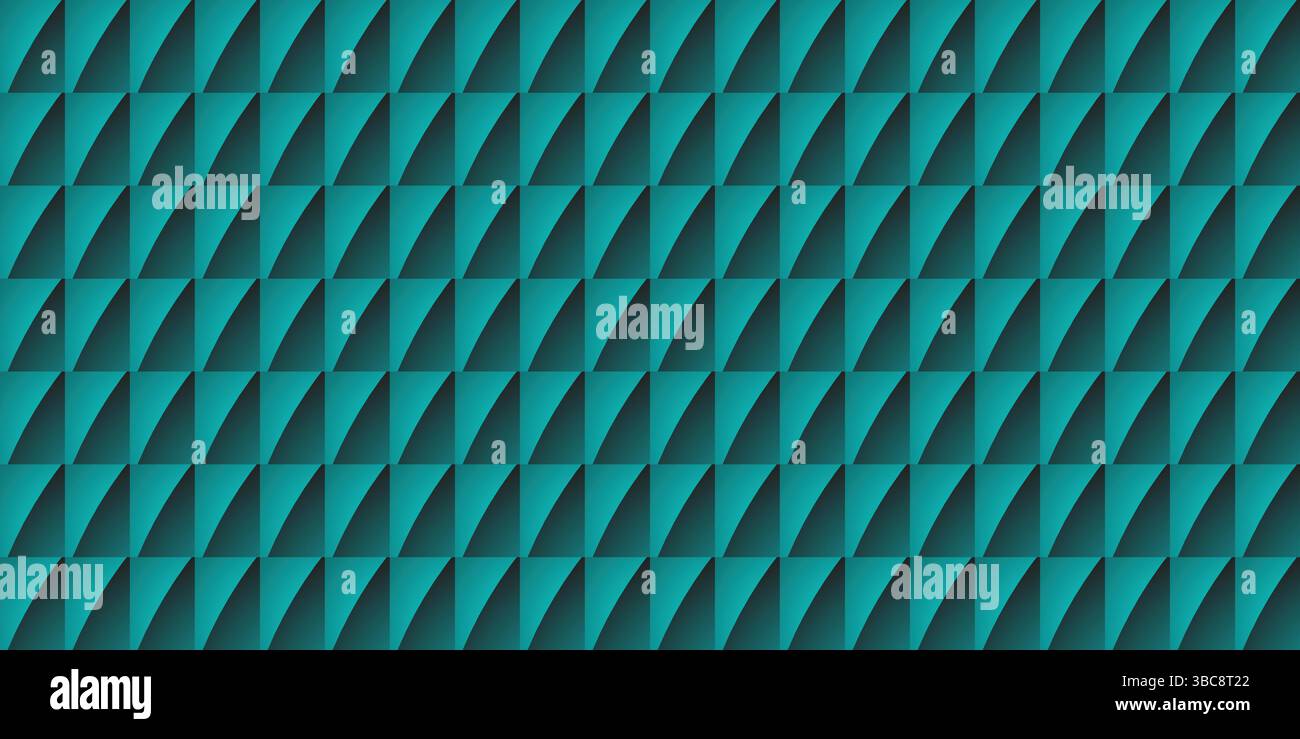 Chevron diamond pattern in gradient teal tones with a digital tech texture Stock Vector
