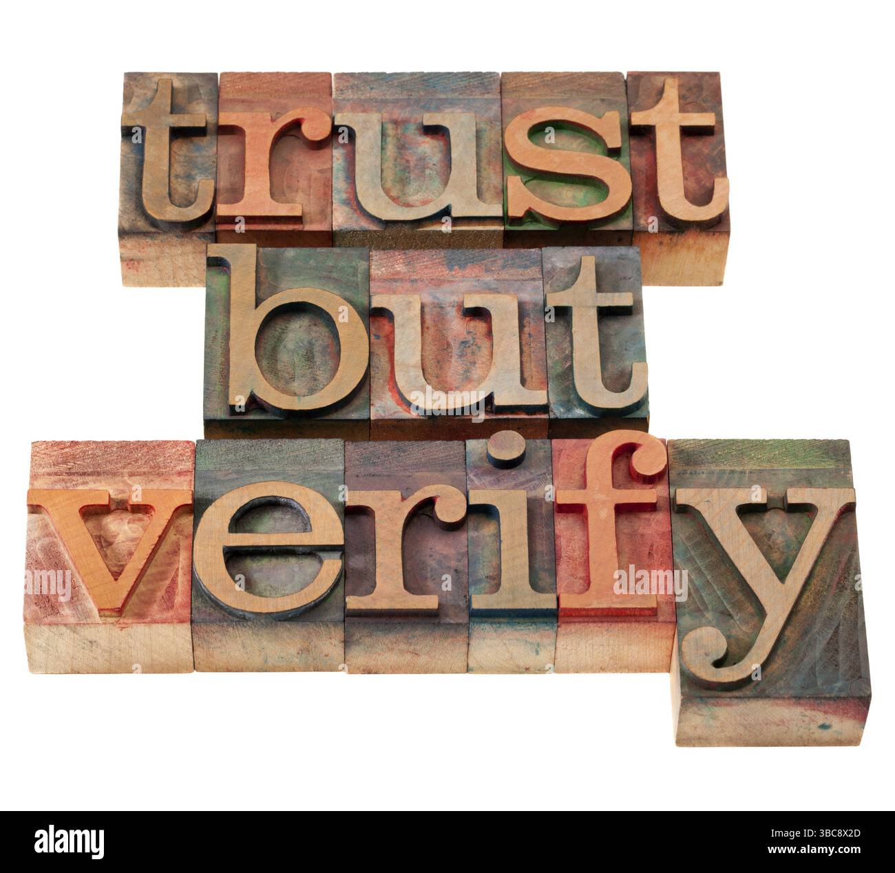 Trust but verify trust, but hi-res stock photography and images
