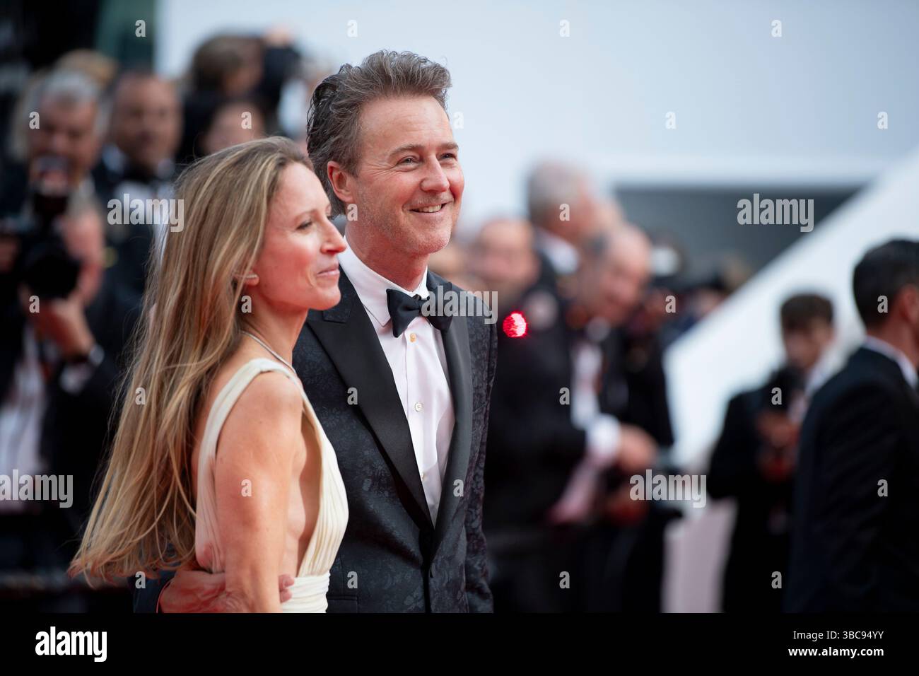 Shauna Robertson , Edward Norton 78th Cannes Film Festival Red Carpet
