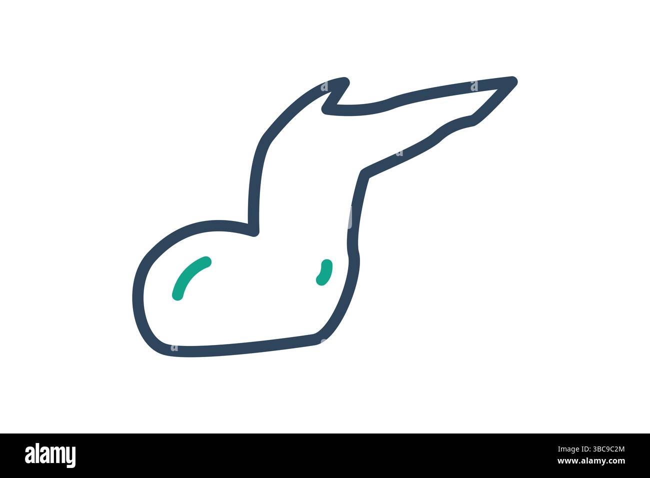 Chicken wing icon. line icon style. icon related to meat. food elements vector illustration Stock Vector