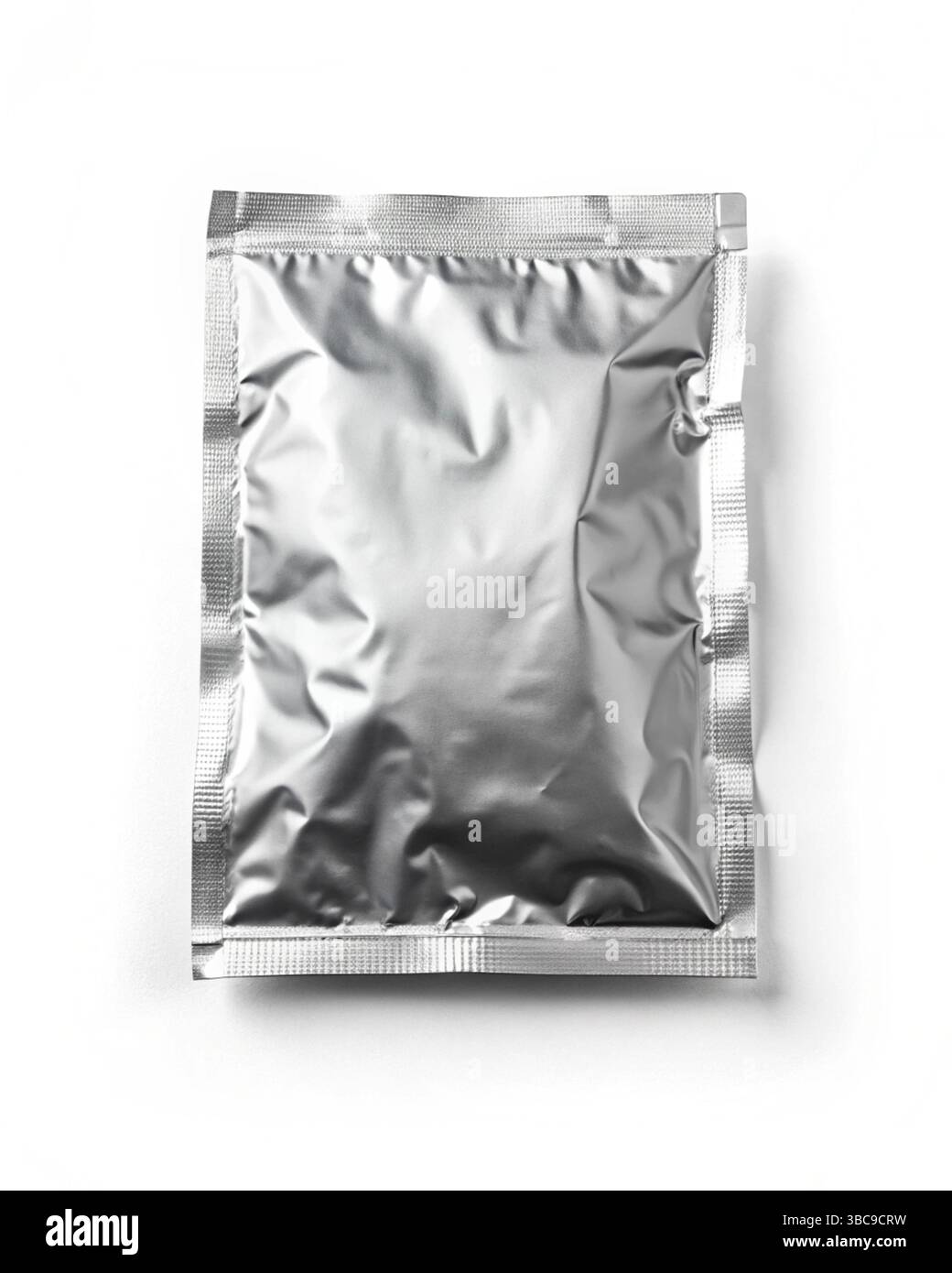 High-Quality 3D Rendering of Realistic Product Packaging Design Displayed on a Clean, Minimalist White Background for Professional Mockups and Present Stock Photo