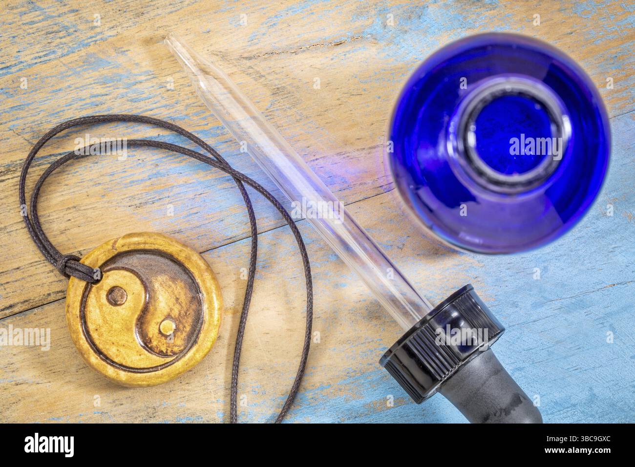 Aromatherapy concept - essential oil diffuser ceramic pendant with yin ...