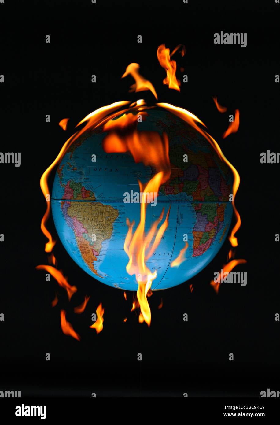 Illustration of Global Warming Stock Photo - Alamy