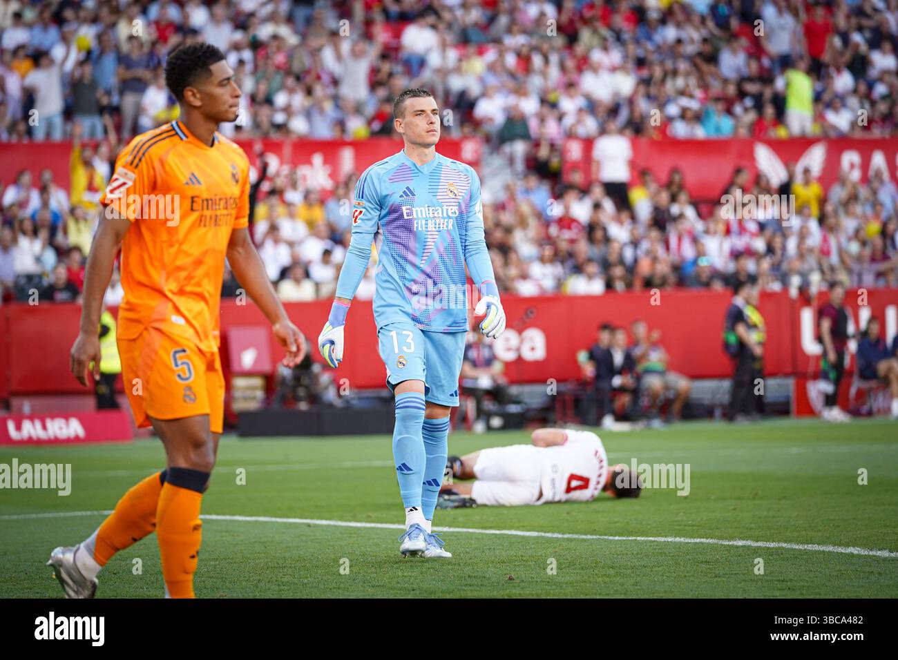 Andriy Lunin (Real Madrid goalkeeper) during LaLiga match between ...