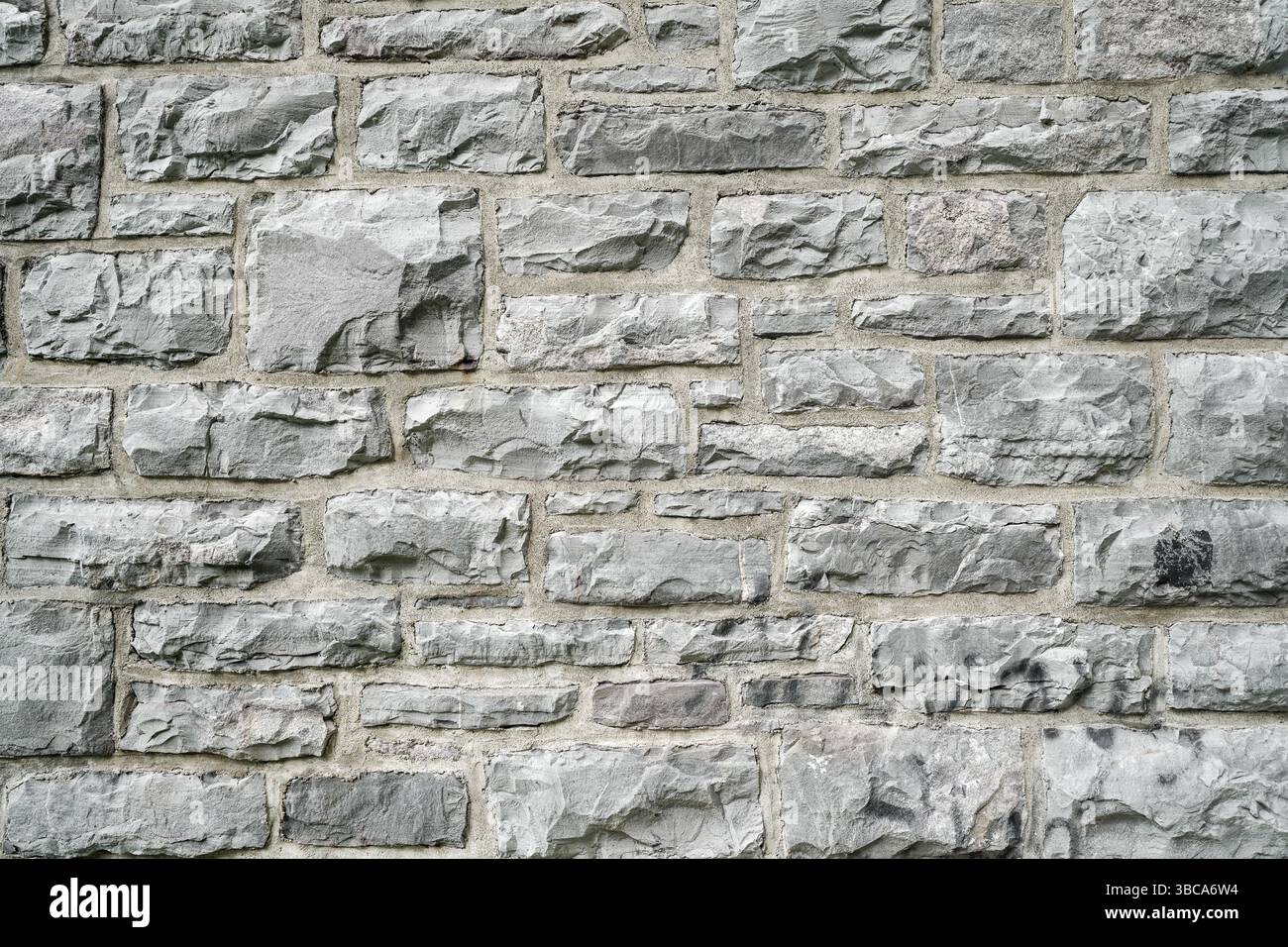 Grey stone wall background Stock Photo