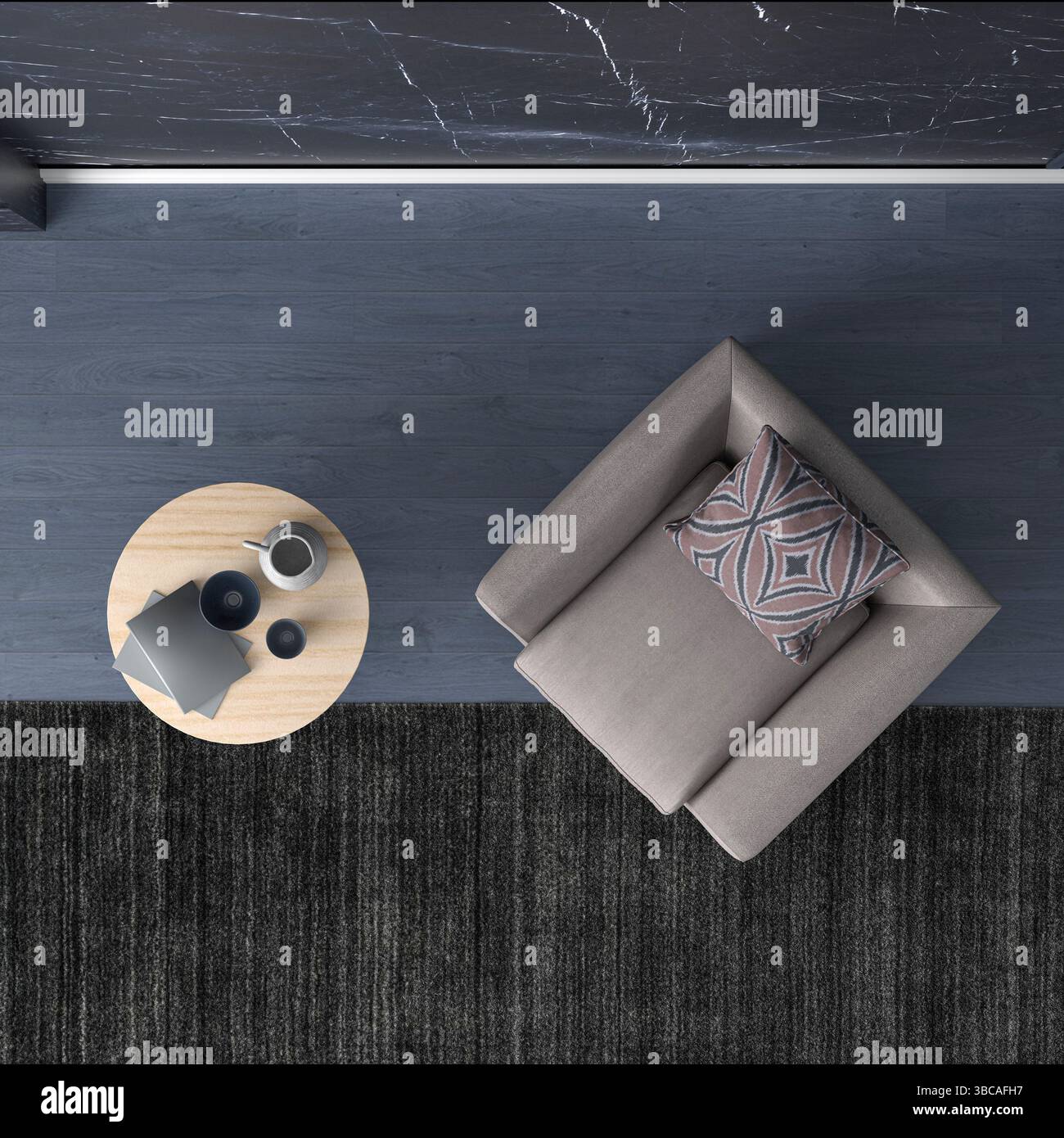 armchair in modern interior room 3d render Stock Photo - Alamy