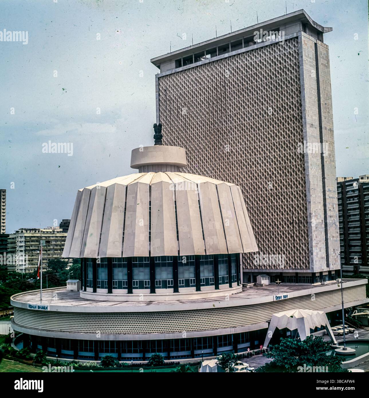 Mp Assembly Building New Vidhan Bhavan, at Nariman Point, Designed by Charles Correa, Built ...