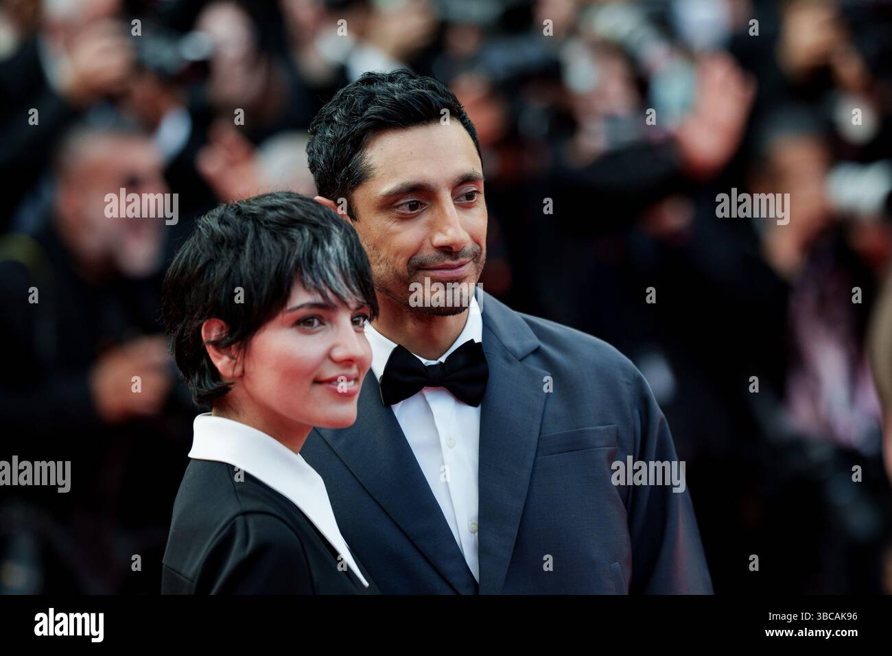 CANNES, FRANCE - MAY 18: Fatima Farheen Mirza, Riz Ahmed attend the ...