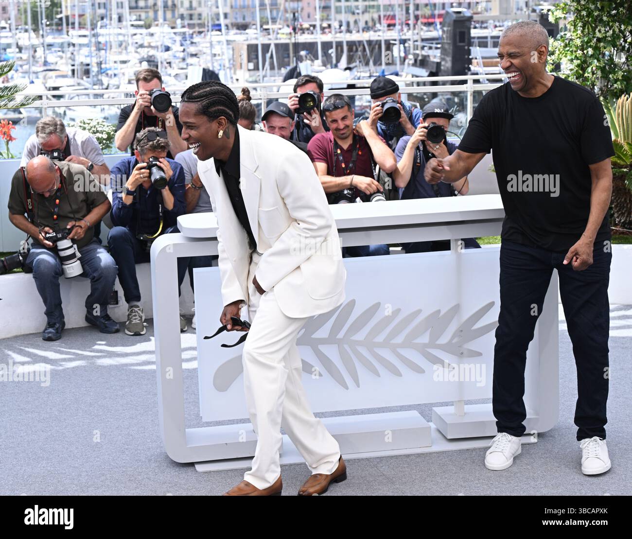 Asap rocky and denzel washington hi-res stock photography and images