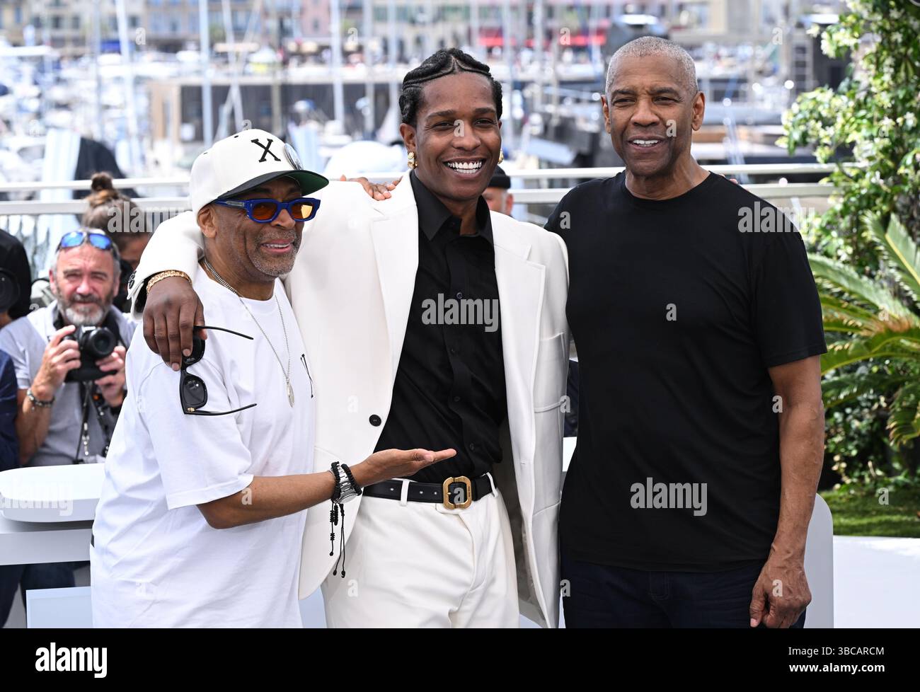 Cannes, France. May 19th, 2025. Spike Lee, ASAP Rocky and Denzel