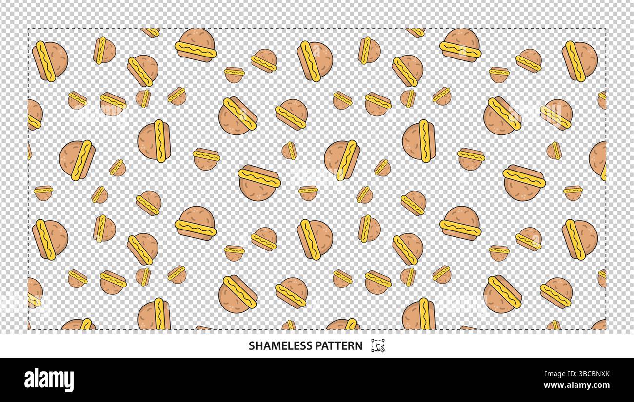 Hot Dog Print Pattern Foldable Umbrella main image 1